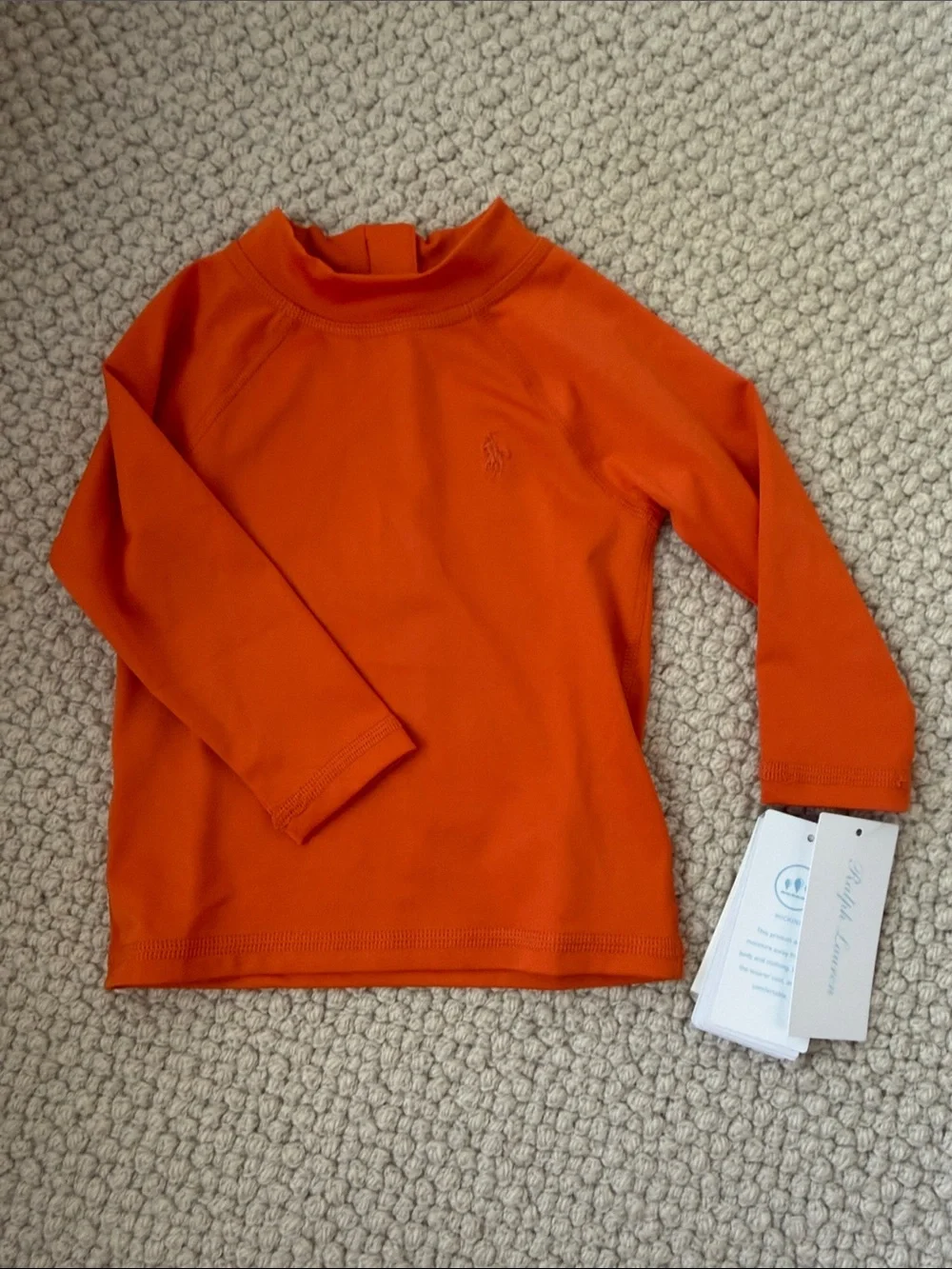 Ralph Lauren baby rashguard. Size 9-12 months. NWT